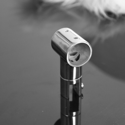 Kẹp kính trên phòng tắm kính inox 304 đúc mặt gương phi 25 Hiwin SB-612