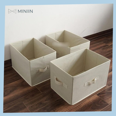 Combo 3 Hộp Vải Đựng Đồ Dùng Đa Năng – Túi Vải Thụy Điển Không Nắp Bộ 3 Chiếc Sang Trọng, Đẳng Cấp - Tiện Ích - Hàng Chính Hãng MINIIN