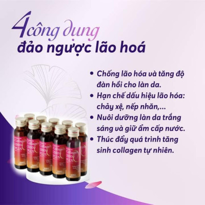 Combo 2 hộp (20 chai) Collagen 20000 Plus Ex.beaute Nhật Bản