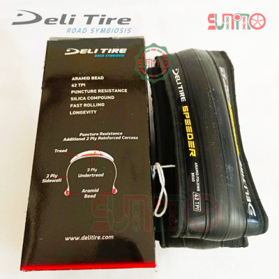 Vỏ gấp DELI Tire SA-205 Aramid 62TPI cho xe đạp đua