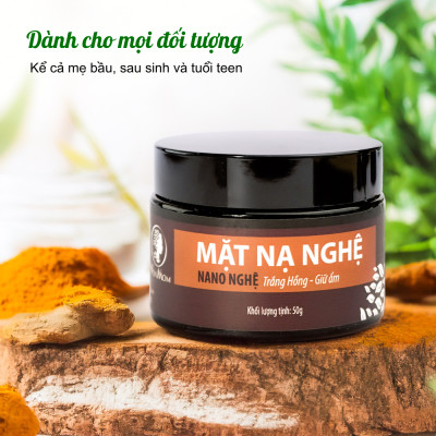 Bộ dưỡng trắng, sạch thâm mụn Wonmom ( 1 Sữa rửa mặt + 1 Mặt nạ nghệ )