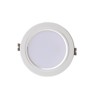 Đèn LED âm trần downlight đổi màu 9 W viền bạc AT10 ĐM 110/9W Rạng Đông