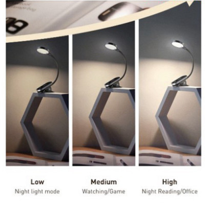 Đèn Đọc Sách Mini, Pin Sạc Tiện Dụng Comfort Reading Mini Clip Lamp Hàng Chính Hãng Baseus