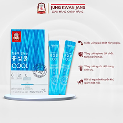 [Hộp 10 Gói] Trà Hồng Sâm Hàn Quốc Hòa Tan Tea Cool KGC Jung Kwan Jang (2g x 10 gói)