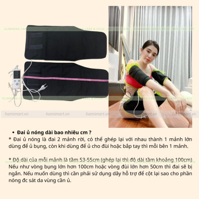 Bộ ủ nóng Slimming Body Sb2 đai điện cải tiến hỗ trợ làm thon gọn vòng eo