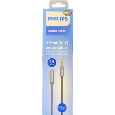 Cáp chuyển AV 3.5mm sang 2 đầu RCA Philips Audio Cable SWA4141 - Hàng chính hãng