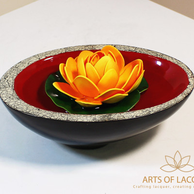 Bát Thả Hoa Hình Oval