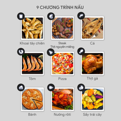 Nồi Chiên Không Dầu Điện Tử BlueStone AFB-5888 (10 Lít) - Hàng Chính Hãng