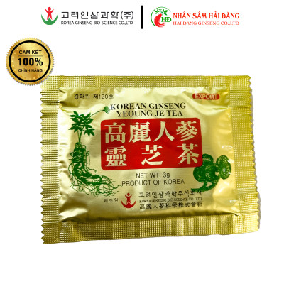 Trà sâm linh chi chính hãng Bio Apgold Hàn Quốc hộp gỗ 100gói