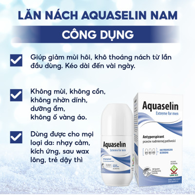 Lăn khử mùi dành cho nam Aquaselin 50ml