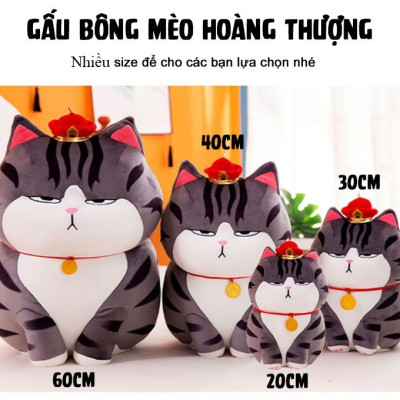 Gấu Bông Mèo Hoàng Thượng Cao Cấp
