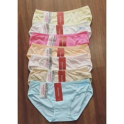 Combo 10 chiếc quần lót cotton trơn co dãn tốt fom từ 45-60kg