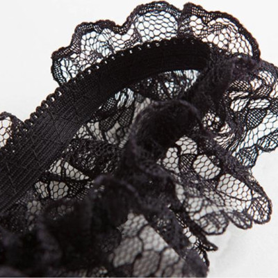 Quần lọt khe đính hạt - đen tím