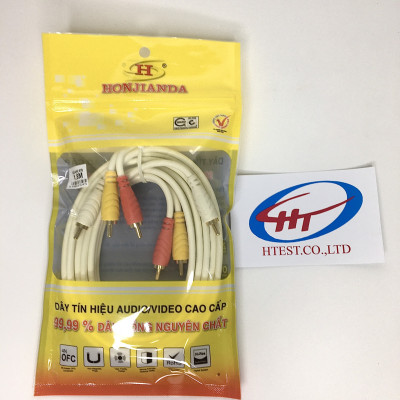 dây av 3 đầu hoa sen ,đồng nguyên chất ,Hàng Chính Hãng.