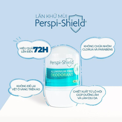 Lăn Khử Mùi Perspi Guard, Perspi Shield, Perspi Rock Dành Cho Người Có Mùi & Mồ Hôi Nặng