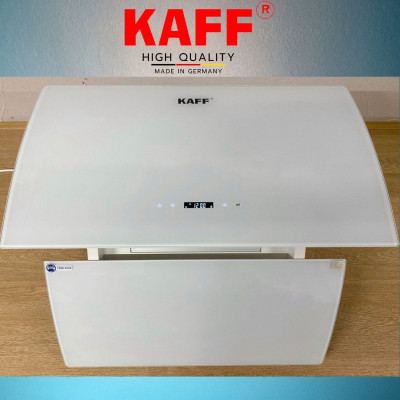Máy hút mùi kính vát cong dạng TV cảm ứng điều khiển từ xa 700mm KAFF KF-LUX-AT70H-WH - Hàng Chính Hãng