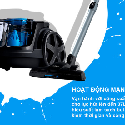 Máy Hút Bụi Philips FC9350 (1800W) - Đen - Hàng chính hãng