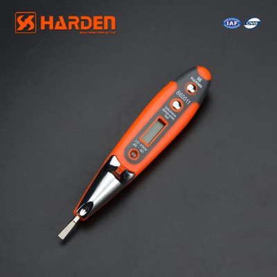 Bút thử điện kiểm tra đa chức năng chuyên nghiệp Harden có đèn, màn hình điện tử hiện số 660011