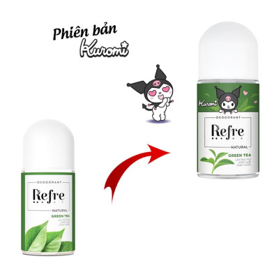 Lăn Khử Mùi Refre Natural Green Tea Hương Trà Xanh Thuần Khiết 40ml