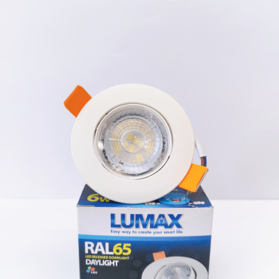 ĐÈN ÂM TRẦN LUMAX#RAL65/W-6LED/6.5K/36D