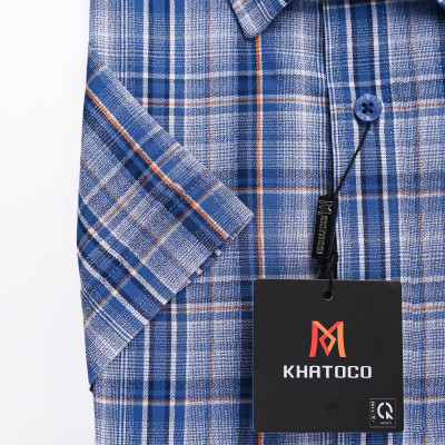 Áo sơ mi Khatoco tay ngắn
