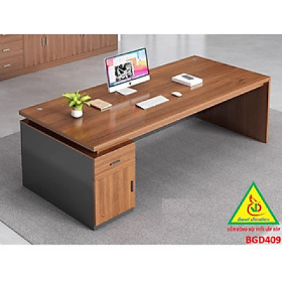 Bàn giám đốc gỗ MDF đơn giản , phong cách hiện đại BGD409 - NỘI THẤT LẮP RÁP VIENDONGADV