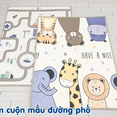 Thảm Chơi cho bé Umoo xốp XPE, Dày, Cuộn Tròn, Không Mùi, Không Thấm Nước