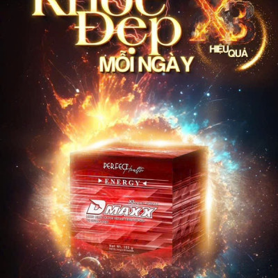 DMAXX thức uống bổ sung vitamin năng lượng không đường DAMODE 35 gói màu đỏ mỗi gói 2,2gr