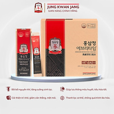 Tinh Chất Hồng Sâm Pha Sẵn KGC Jung Kwan Jang EveryTime Original (10ml x 30 gói)