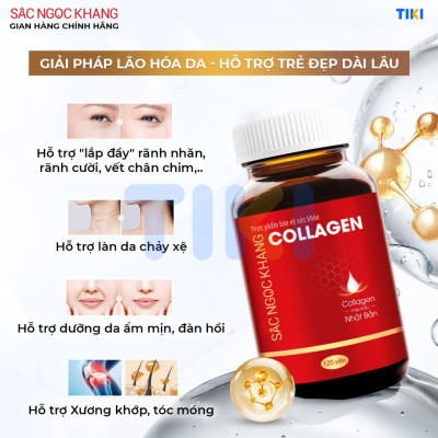 Collagen Sắc Ngọc Khang thế hệ mới 100% từ Nhật Bản [Hộp 60 viên]