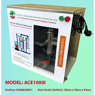 (Hàng chính hãng) Máy lọc nước thải Litero ACE1000I xử lý nước thải Phòng khám chuyên khoa thẩm mỹ công nghệ oxy hoá bậc cao kết hợp lọc nano và than hoạt tính 1 bộ