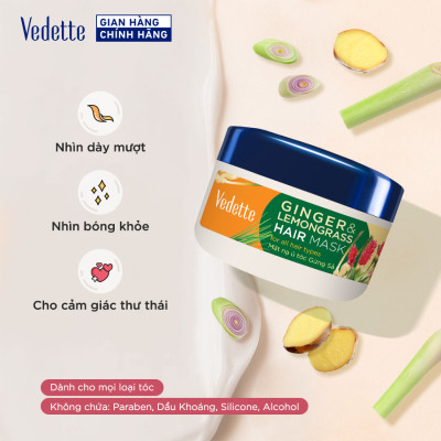 Mặt Nạ Ủ Tóc Vedette Gừng Sả 145ml