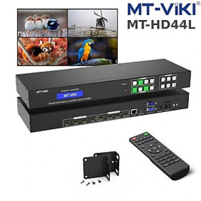 Bộ chuyển mạch HDMI Ma trận 4×4 Multi Viewer MT-ViKi MT-HD44L – Hỗ trợ 4K30Hz