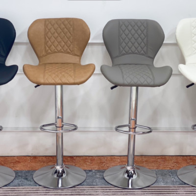 Ghế bar, quầy bar tựa lưng Juno Sofa mặt da cao cấp