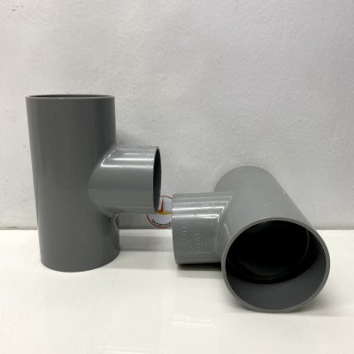 Tê giảm 90 x 75 nhựa PVC Bình Minh _ T90x75