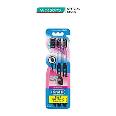 Bàn Chải Đánh Răng ORAL-B Trà Đen Vỉ 3