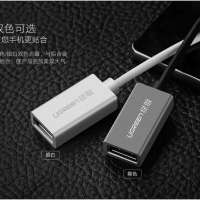 Ugreen UG30895US202TK 15CM màu Đen Cáp chuyển đổi MICRO USB sang USB âm hỗ trợ OTG - HÀNG CHÍNH HÃNG