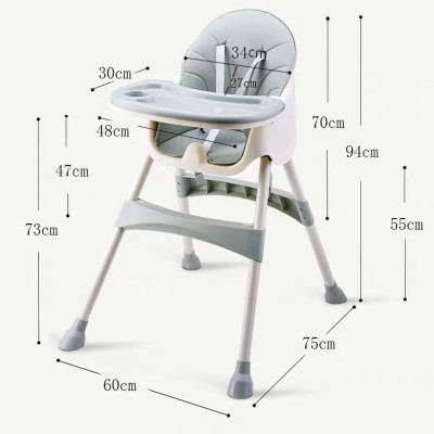 Ghế ăn dặm khung hợp kim nhôm thế hệ mới