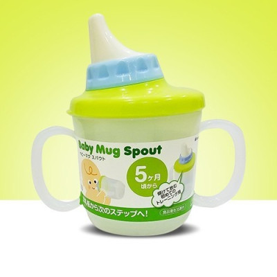 Cốc tập uống có vòi hút (trong suốt) nội địa Nhật Bản