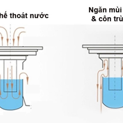 Thoát sàn chống mùi hôi đồng cổ GTS-Lotus (100x100 mm)