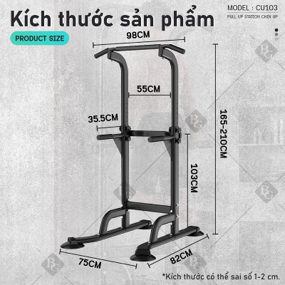BG Bộ xà đơn, xà kép CU103 đa năng cao cấp đa năng, dụng cụ tập thể dục phòng gym (hàng nhập khẩu)