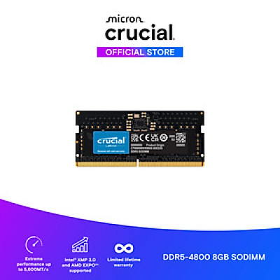 Ram Laptop Crucial DDR5 8GB Bus 4800 CT8G48C40S5 - Hàng chính hãng