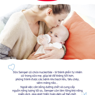 Combo 2 Sữa bột công thức Semper Bifidus số 2 400g/hộp