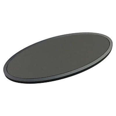 Biển số phòng da BP01 viền inox trắng xước, vàng xước oval