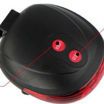 Đèn Hậu Laser Xe Đạp Kèm Giá Đỡ - Hàng chính hãng 