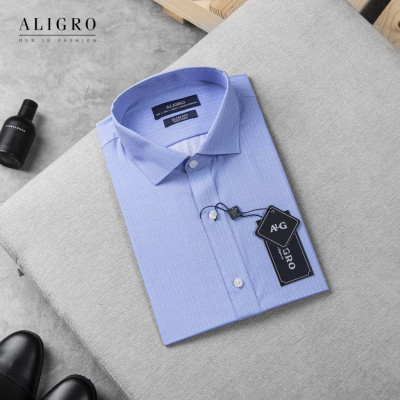 Áo sơ mi cộc tay nam công sở Aligro - ALGS-C108