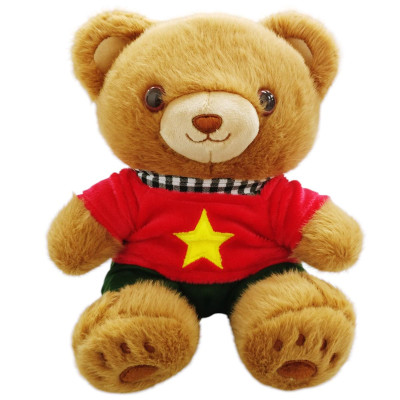 Gấu Bông Yêu Nước Áo Quốc Kỳ 20 cm - ZooZoo