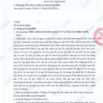[Mua 4 tặng 1] Combo Enzyme Chiết Xuất Từ Trái Cây và Rau Củ Hỗ Trợ Tiêu Hoá, Thanh Lọc Cơ Thể & Collagen Uống Hỗ Trợ Trẻ Hóa Sáng Da Coolvita