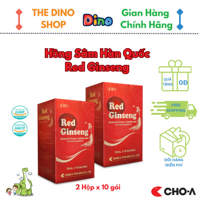 Combo 5 Gói Hồng Sâm Hàn Quốc Red Ginseng Hỗ Trợ Tăng Đề Kháng (5 Gói x 15ml)