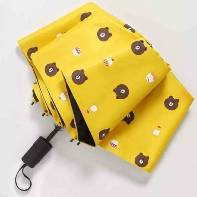 Dù Đi Mưa Gấp Gọn Hình Gấu 2 Lớp Chống Thấm Tốt